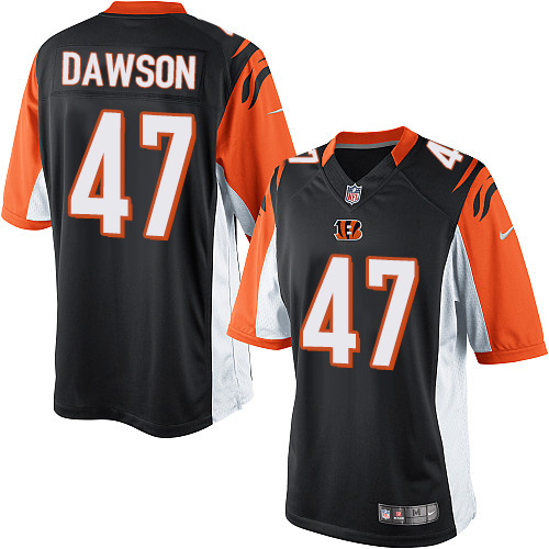 Men's Limited Paul Dawson Nike Jersey Black Home - #47 NFL Cincinnati Bengals